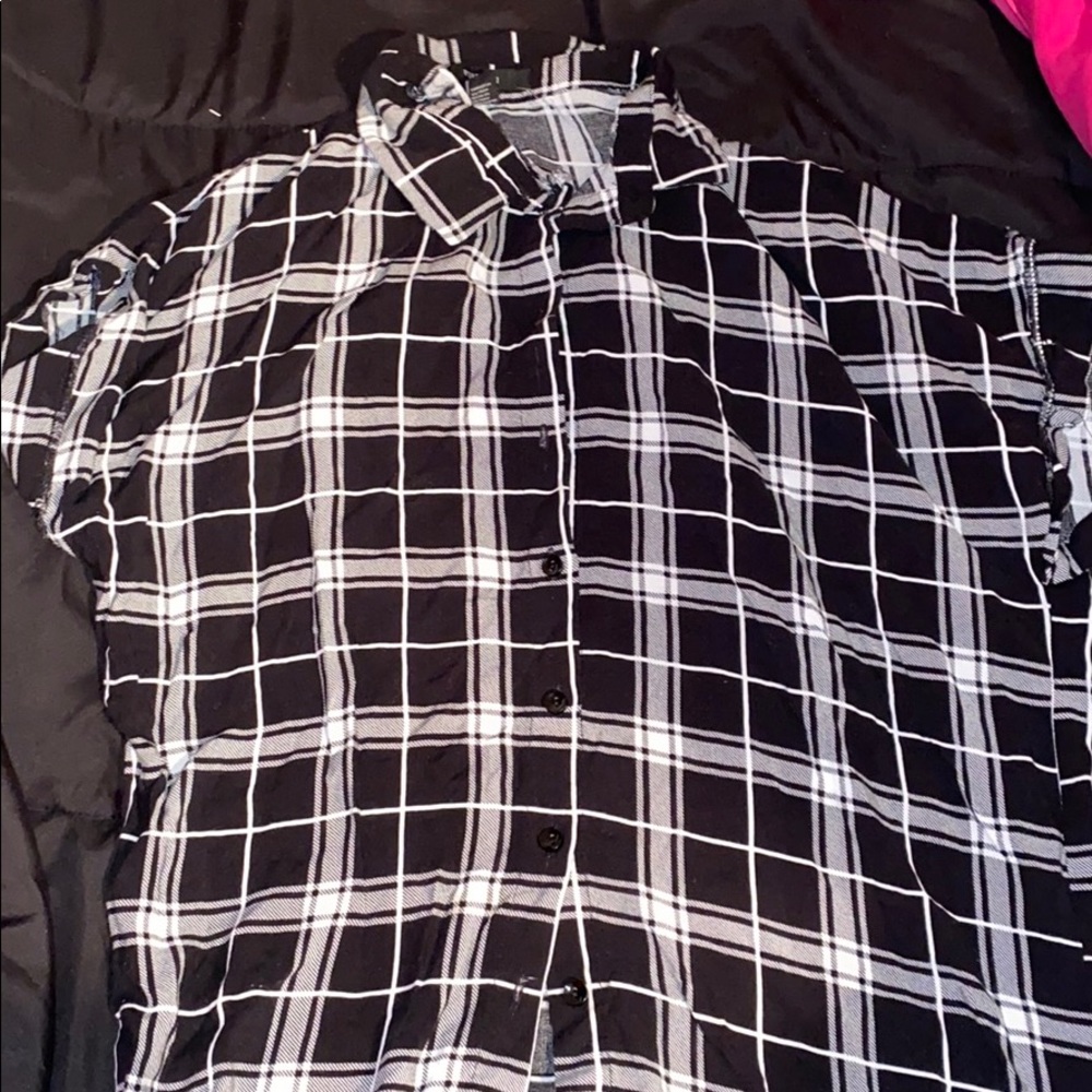Plaid T-shirt dress